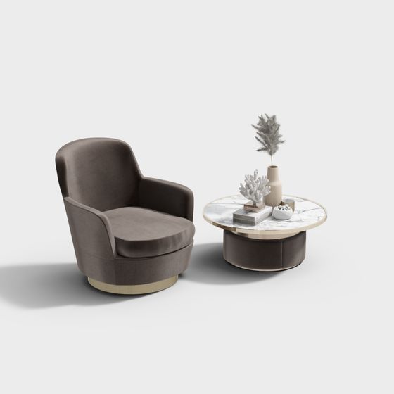 Set di tavolo e sedia casual in stile moderno