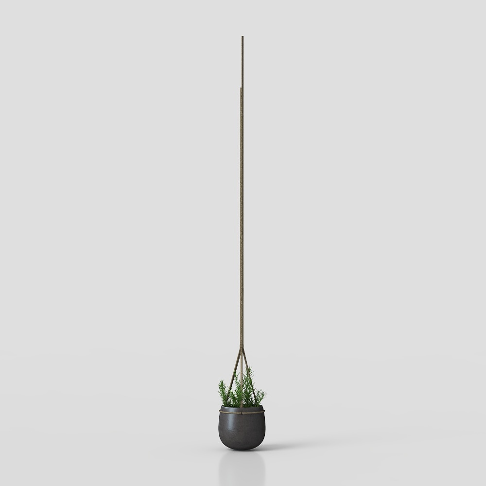 panier suspendu de romarin