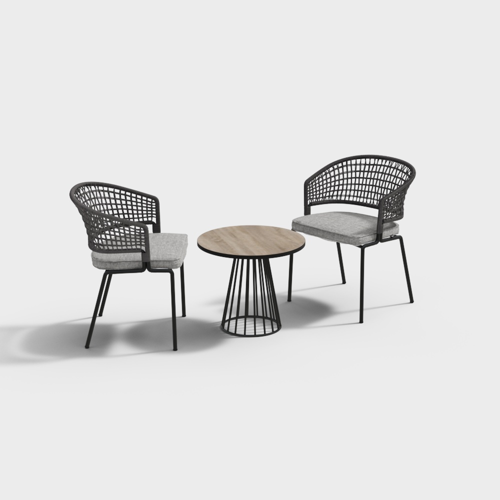 Casual table and chair set modern style