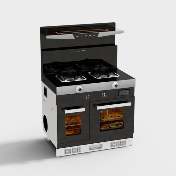 Modern Gas Stove 3D model for Efficient Cooking