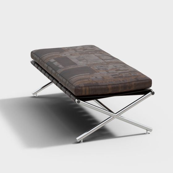 Barcelona Bench 3D model - Minimalist Design