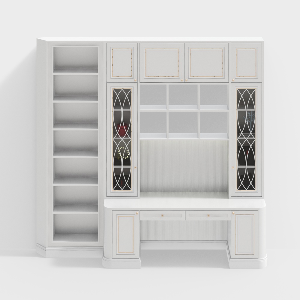 Bookcase modern style wood