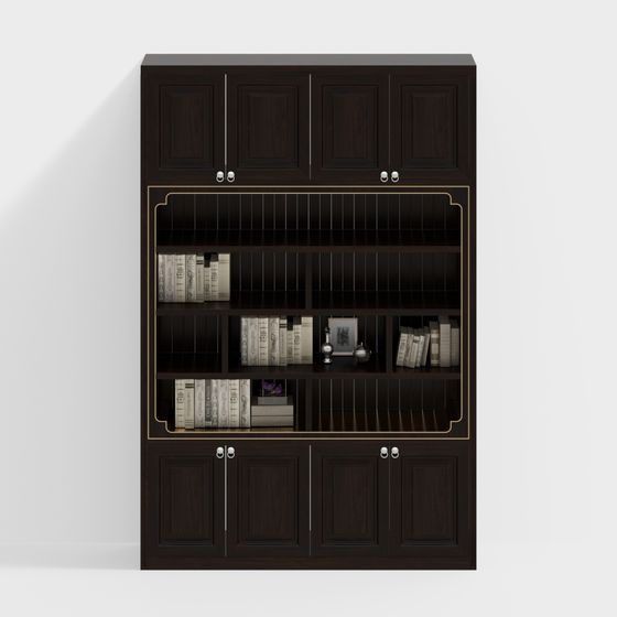 モダンスタイル木製ブックケース