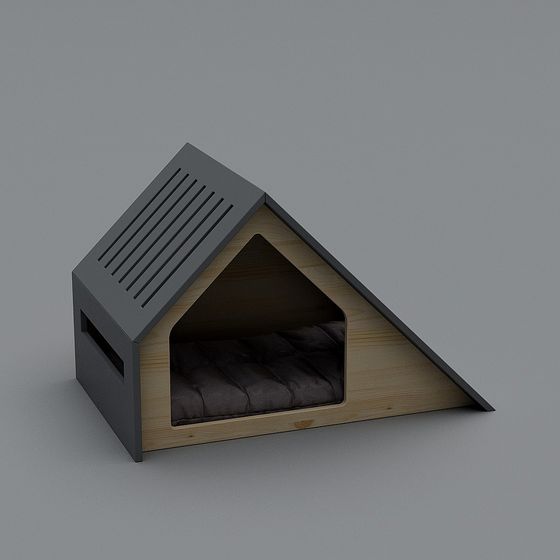 Stylish Triangle Dog House 3D model