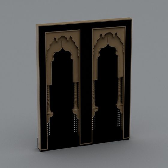 Arabesque Door 3D model