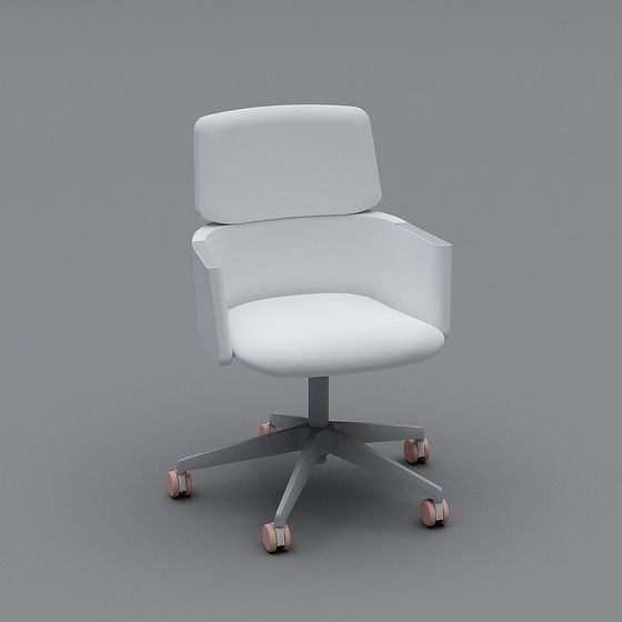 Elegant Low-Polygon Office Chair 3D model
