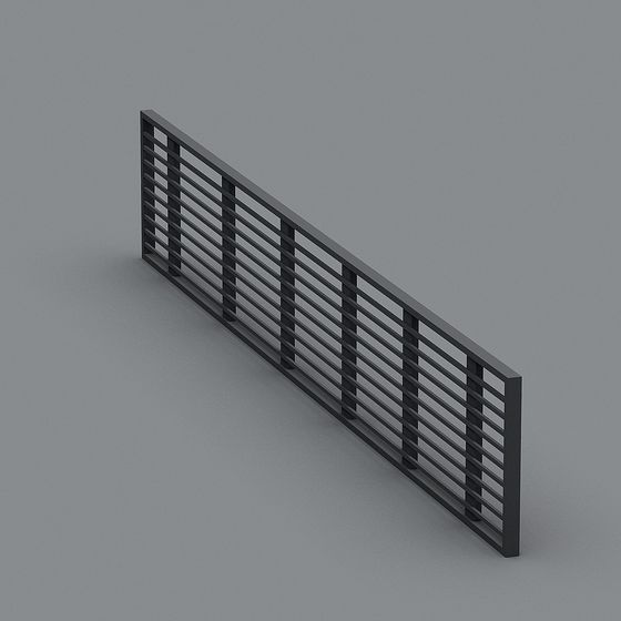 Urban Railing 3D Model - Unique Design