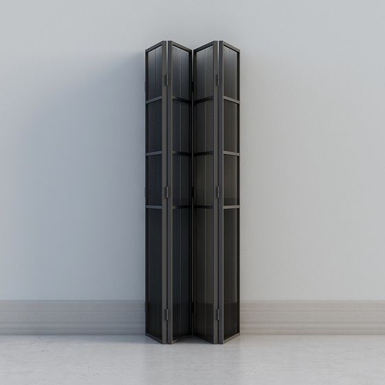 Industrial Folding Screen 3D model for Modern Spaces