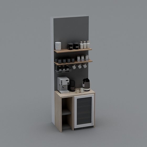 Stylish Coffee Corner 3D model