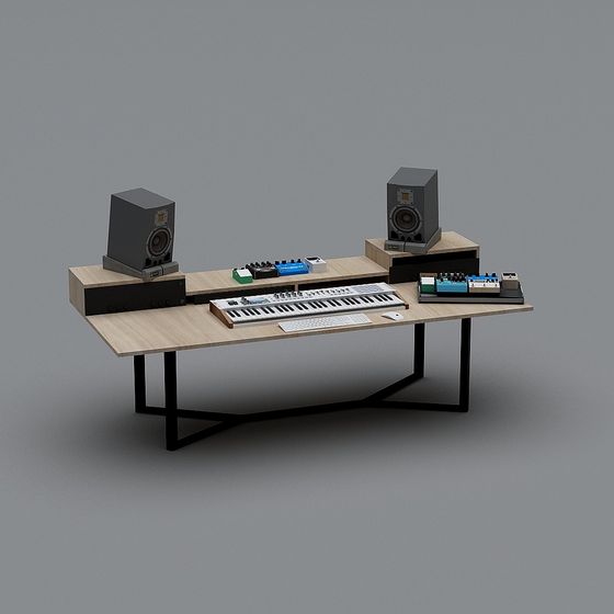 Modern Music Studio 3D Model