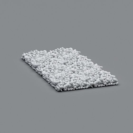 Realistic Pebble Pile 3D Model