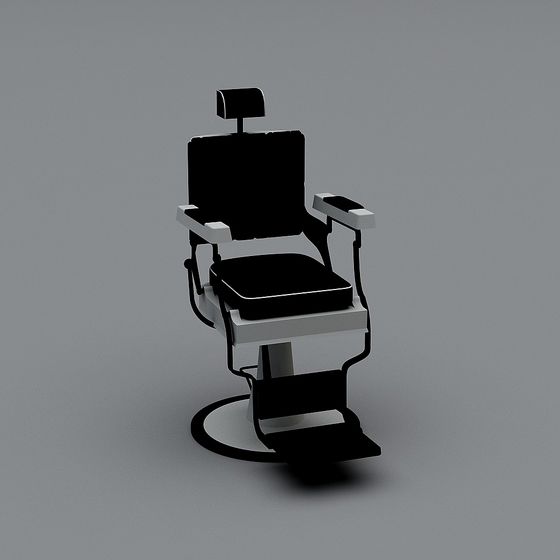 Minimalist Barber Chair 3D model
