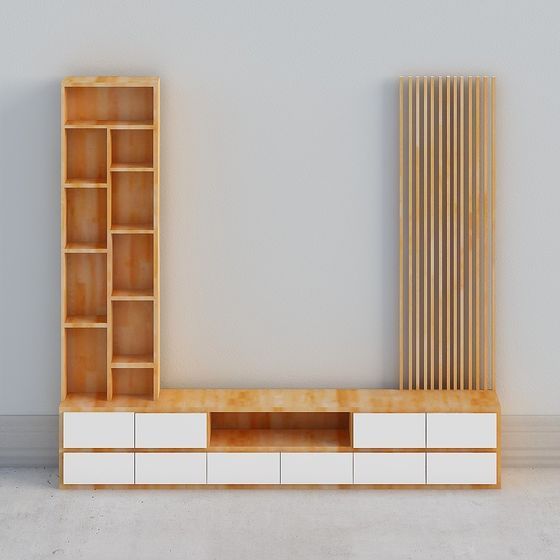 Urban Bookshelf 3D model