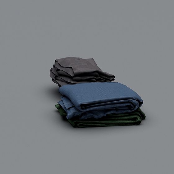 Unique Layered Fabric 3D Model