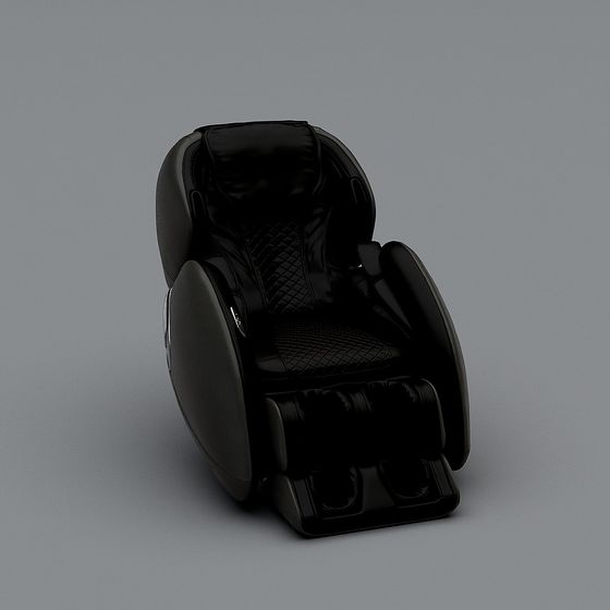 Stylish Low-Polygon Massage Chair 3D model for Creative Projects