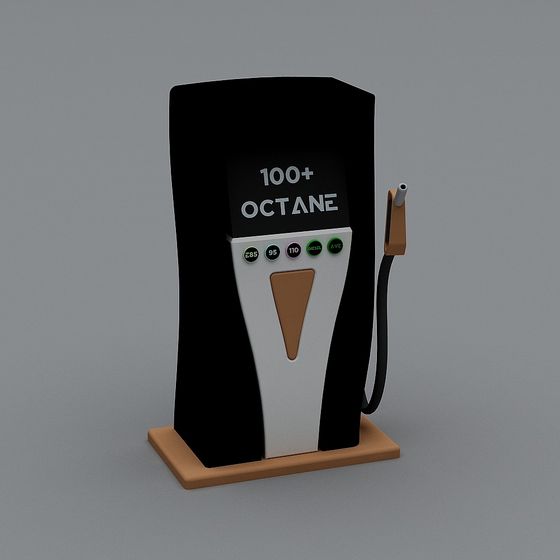 100+ Octane Gas Pump 3D model
