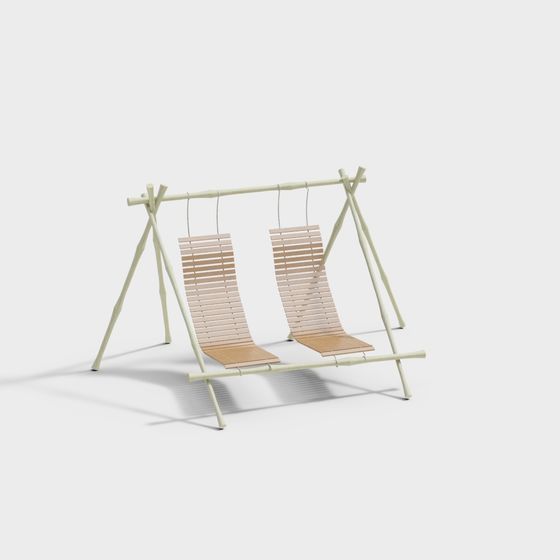 Minimalist Swing 3D model for Relaxing Spaces