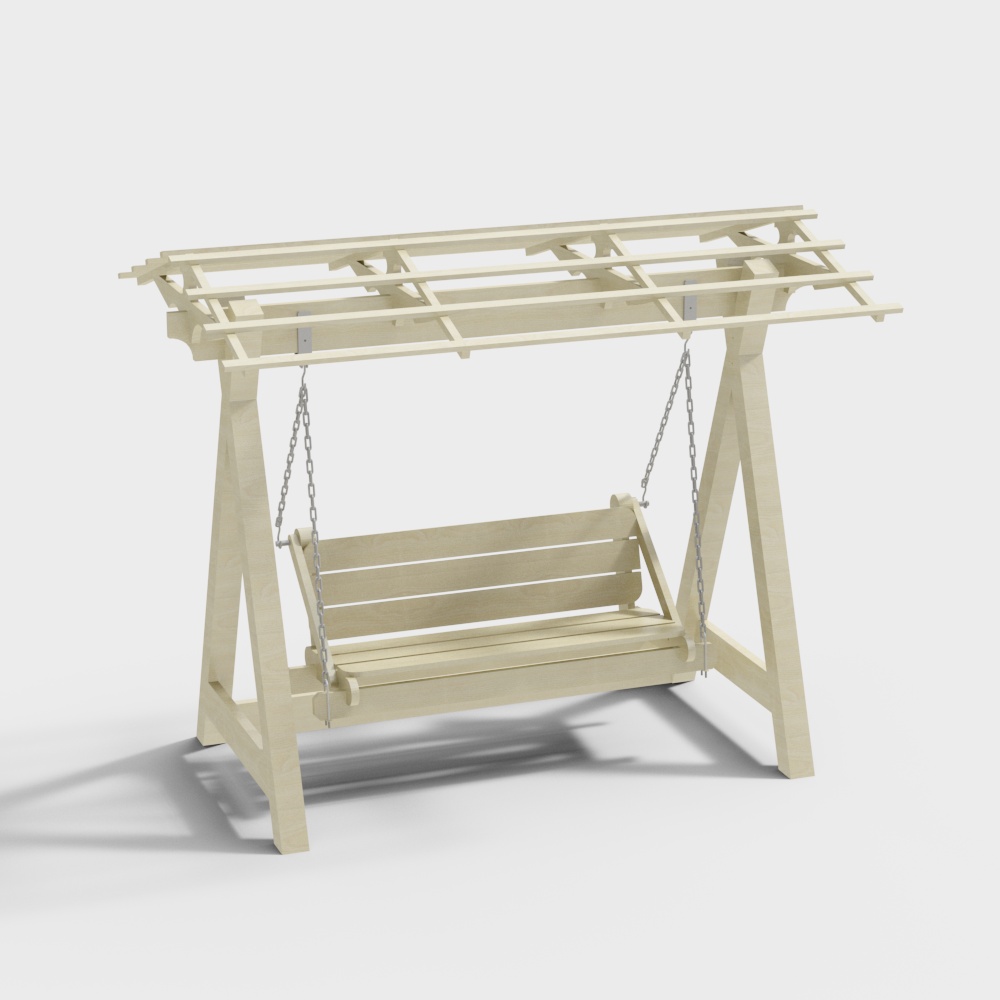 xích đu trong vườn