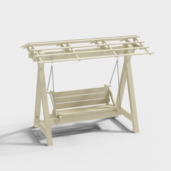 xích đu trong vườn