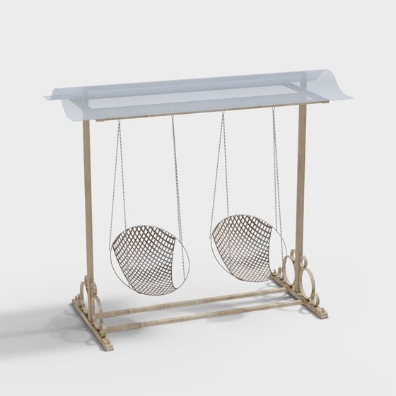 City Dream Swing Set 3D model