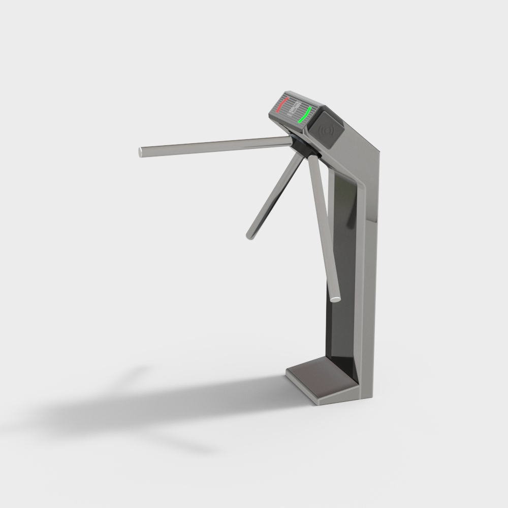 Modern turnstile in office area