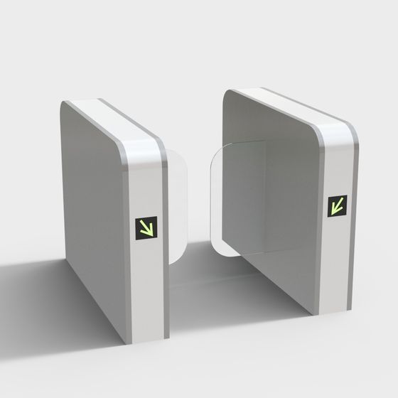 Futuristic Smart Gate 3D model for Creative Designs