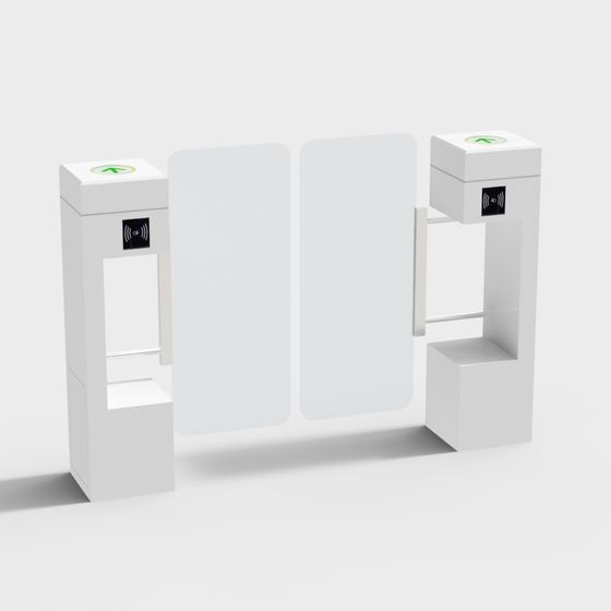 Smart Turnstile 3D model for Urban Projects