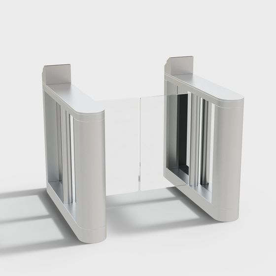 Futuristic Low-Poly Gateway 3D model