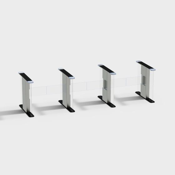 Future Pillars 3D model - Low Poly Design