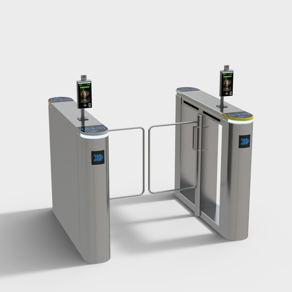 Modern turnstile in scenic spots