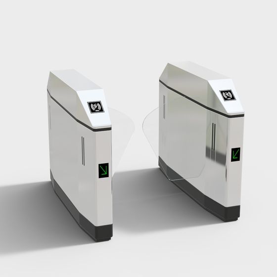 Smart Turnstile 3D model for Urban Projects