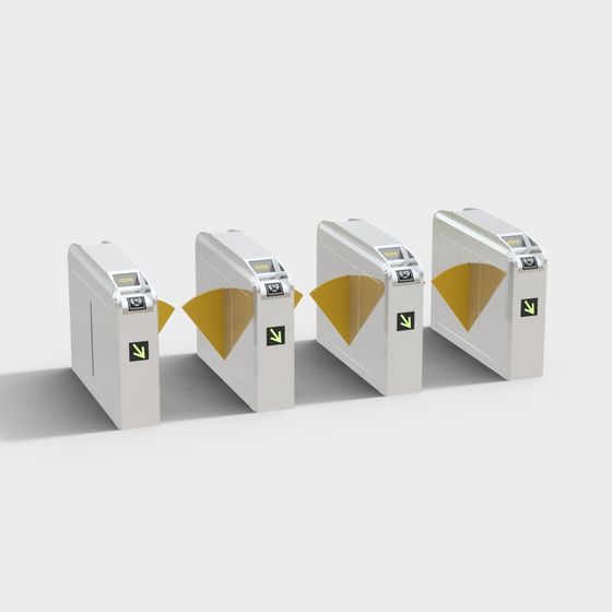 Sleek Smart Turnstile 3D model