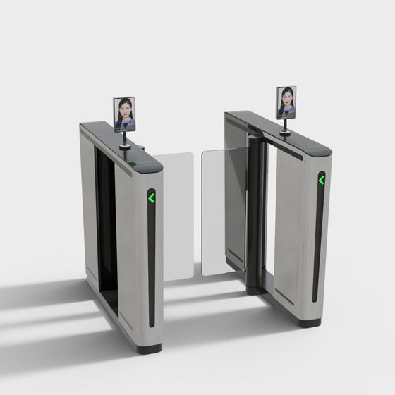 Futuristic Smart Turnstile 3D model