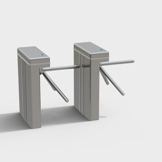 Sleek Modern Turnstile 3D model