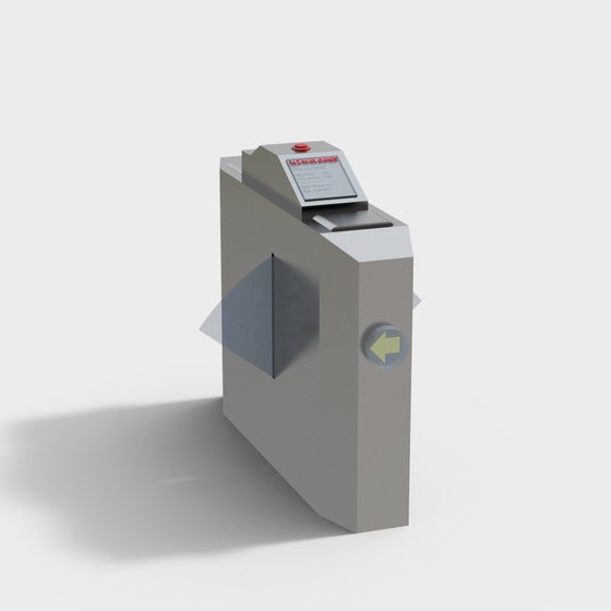 Industrial Gate 3D Model for Modern Urban Designs