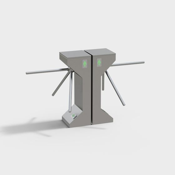 Sleek Modern Access Control System 3D model