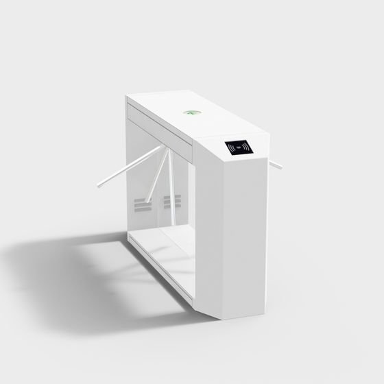 Sleek Smart Turnstile 3D model for Modern Urban Design