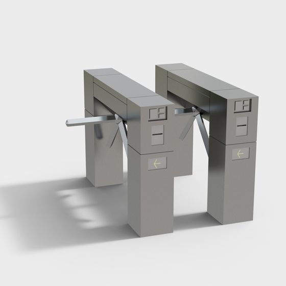 Turnstile 3D Model for Modern Urban Designs