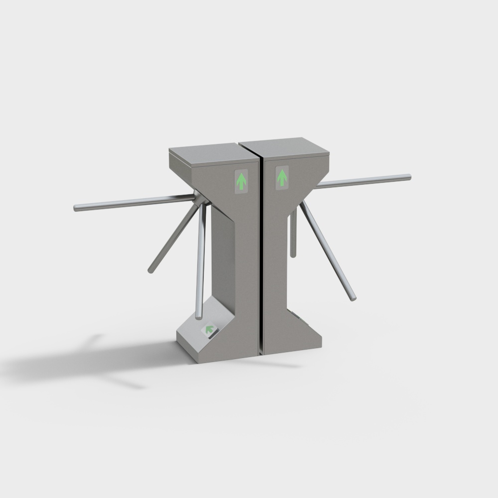 Modern sidewalk turnstile