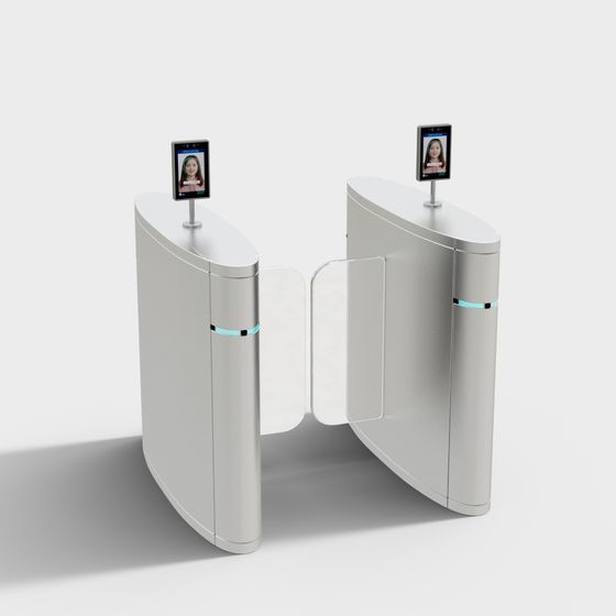 Stylish Smart Turnstile 3D Model for Modern Designs
