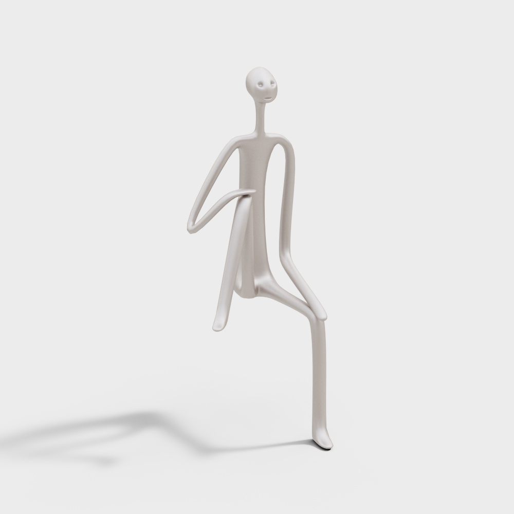 Expressive Walker Low-Poly 3D model