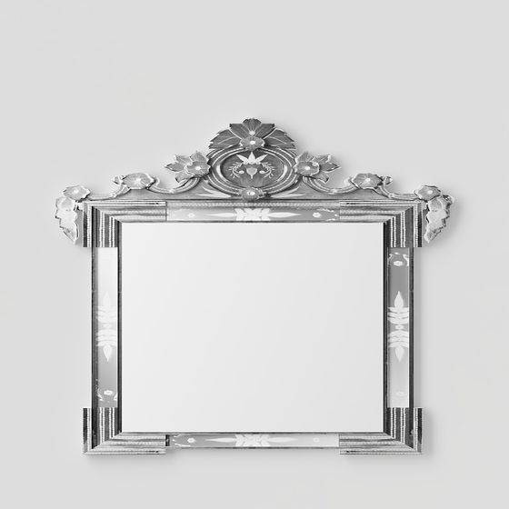 Classical Vintage Mirror Frame 3D Model for Creative Spaces