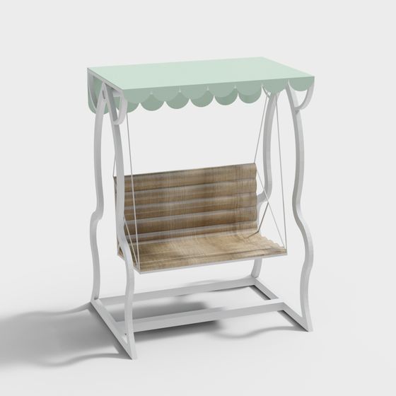 Elegant Hanging Chair 3D model for Modern Interiors