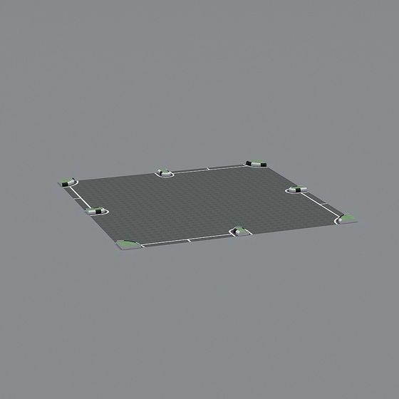 Low-Poly Parking Lot 3D model for Creative Projects