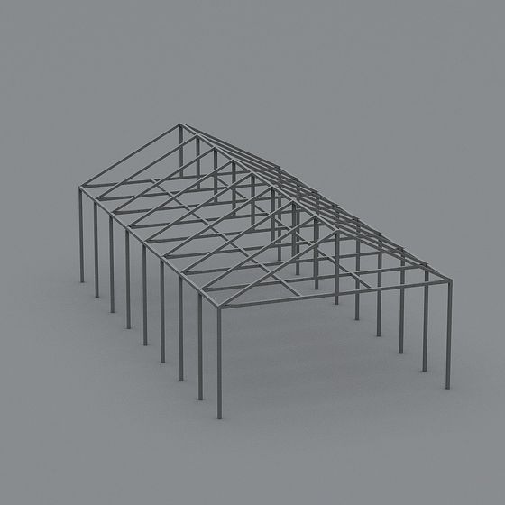 Industrial Frame 3D model for Creative Projects