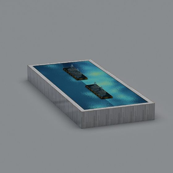 Futuristic Water Scene 3D model