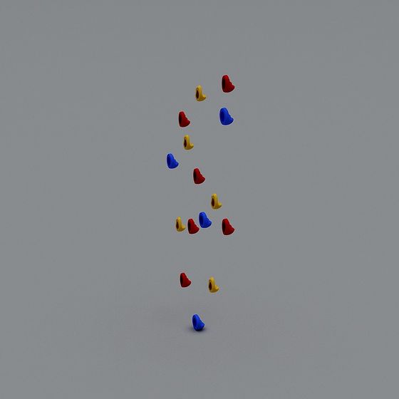 Vibrant Heart-Shaped 3D Model Collection