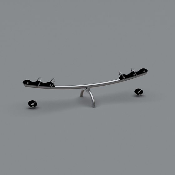 Modern Metallic Seesaw 3D model