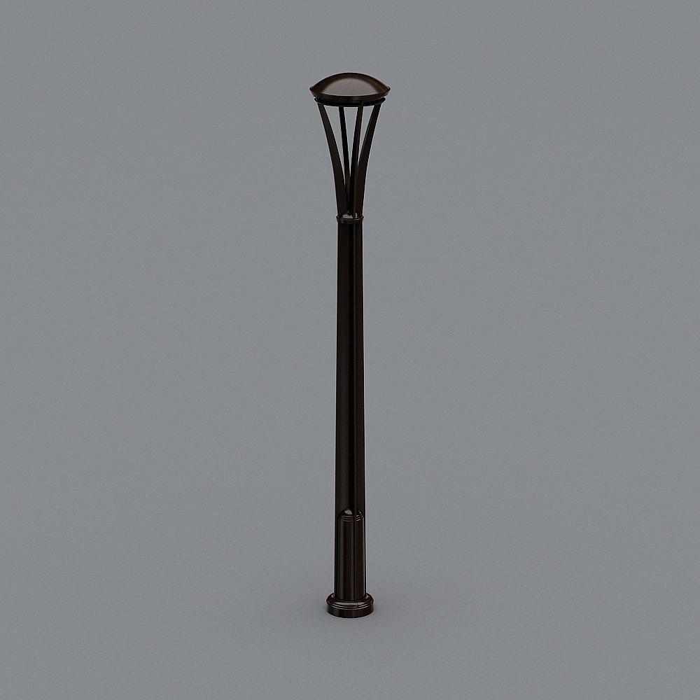 Stylish Low-Poly Street Lamp 3D model