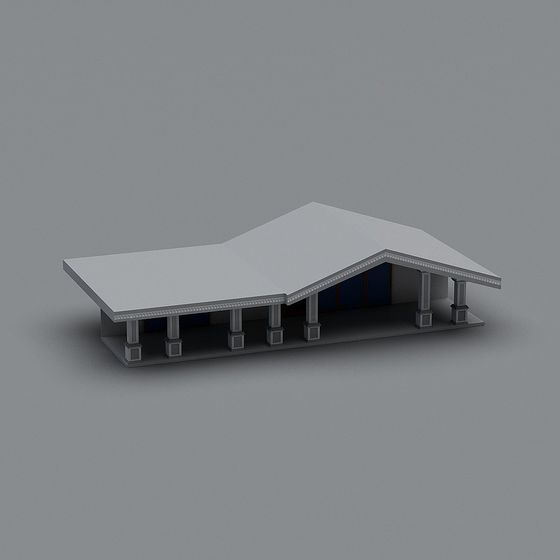 Low Poly Ancient-Style 3D Model Building